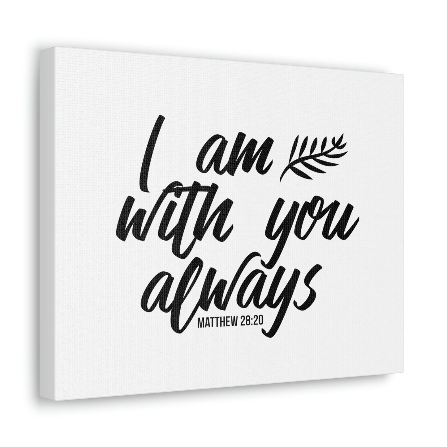 With You Matthew 28:20 Christian Wall Art Bible Verse Print Ready to Hang Unframed-Express Your Love Gifts