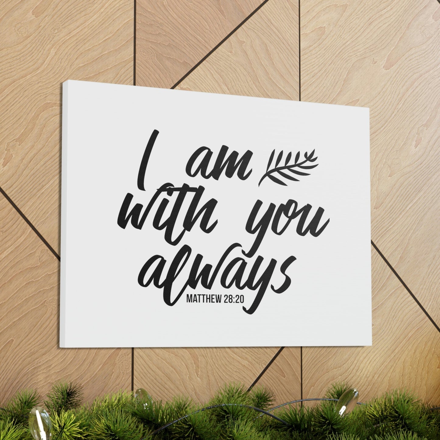 With You Matthew 28:20 Christian Wall Art Bible Verse Print Ready to Hang Unframed-Express Your Love Gifts