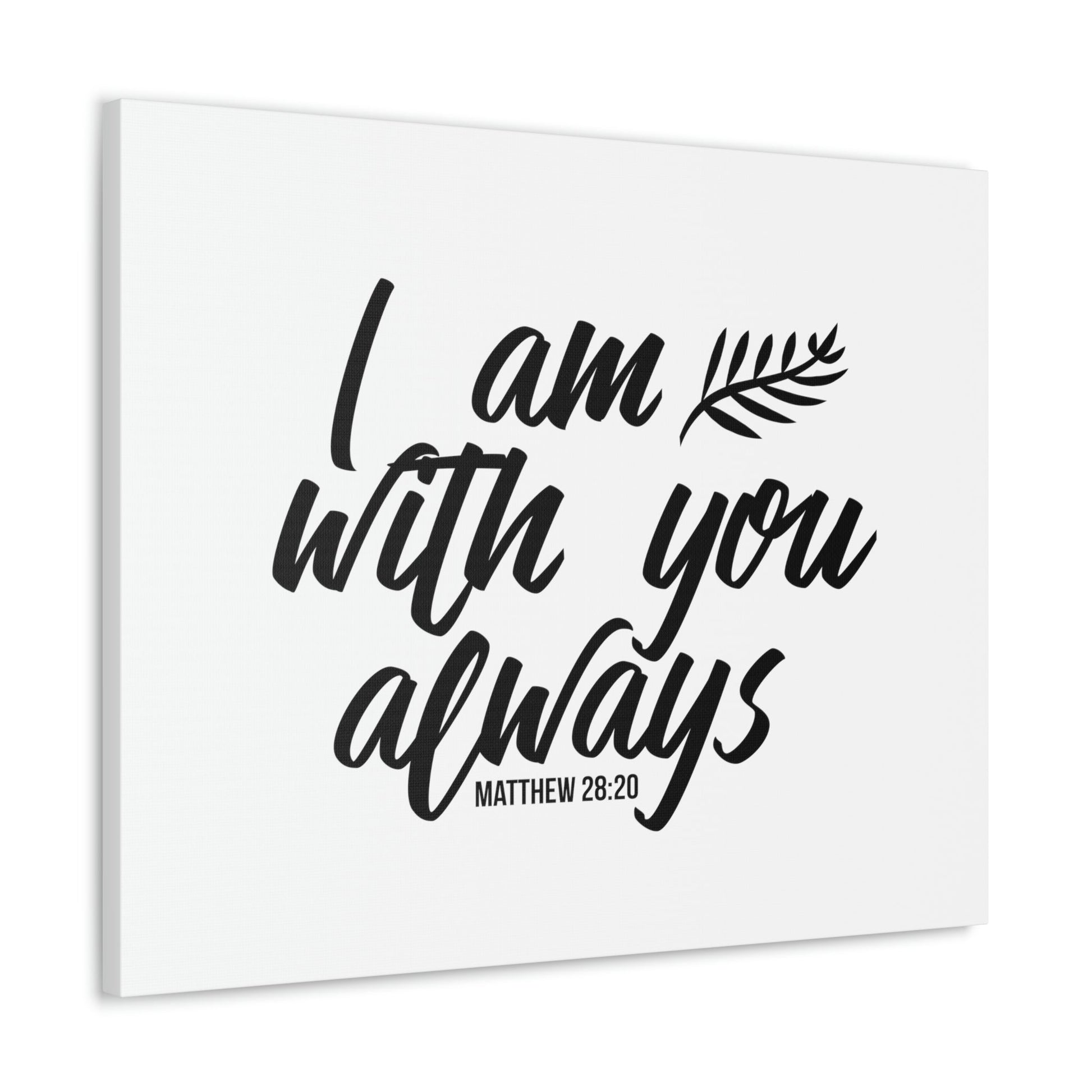 With You Matthew 28:20 Christian Wall Art Bible Verse Print Ready to Hang Unframed-Express Your Love Gifts