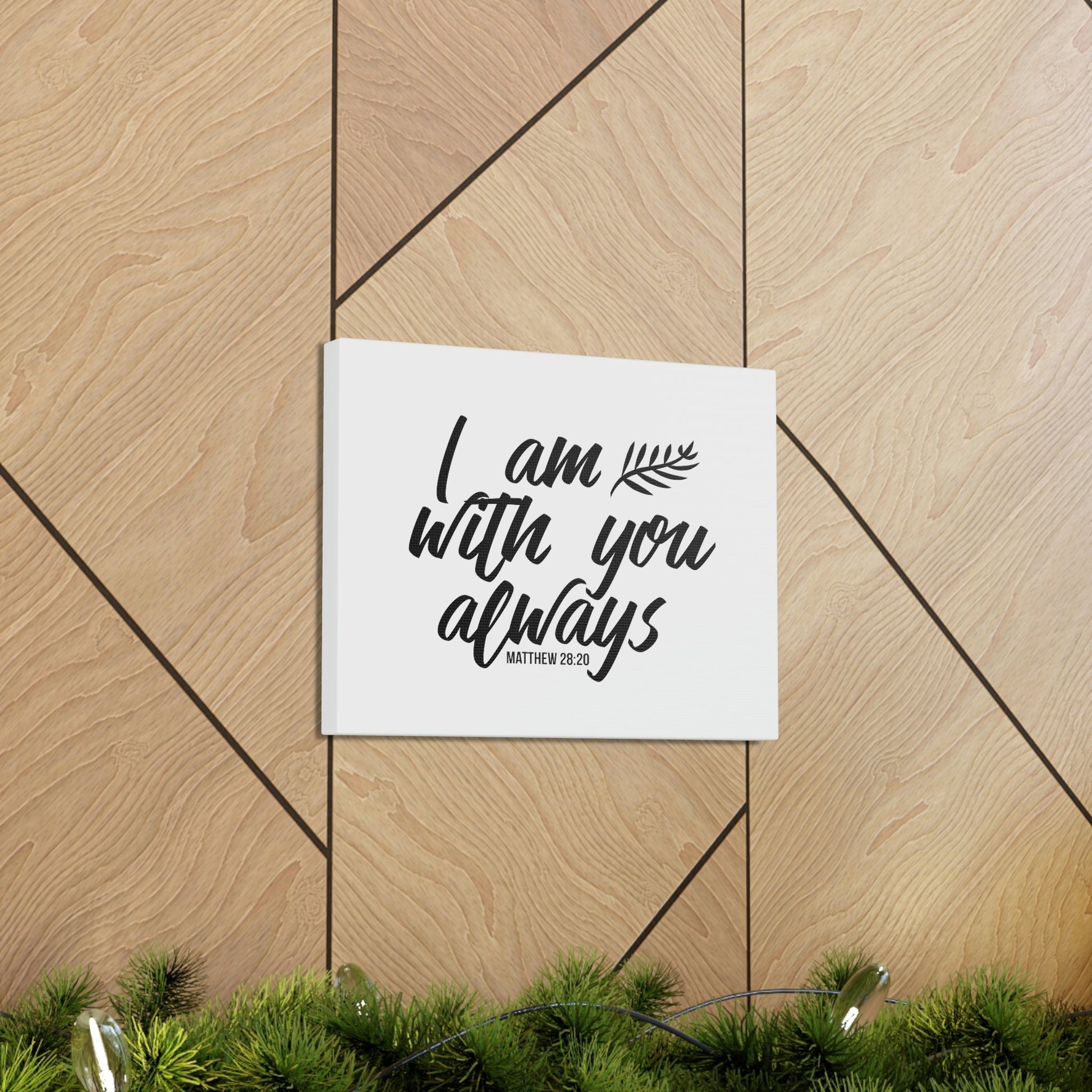 With You Matthew 28:20 Christian Wall Art Bible Verse Print Ready to Hang Unframed-Express Your Love Gifts