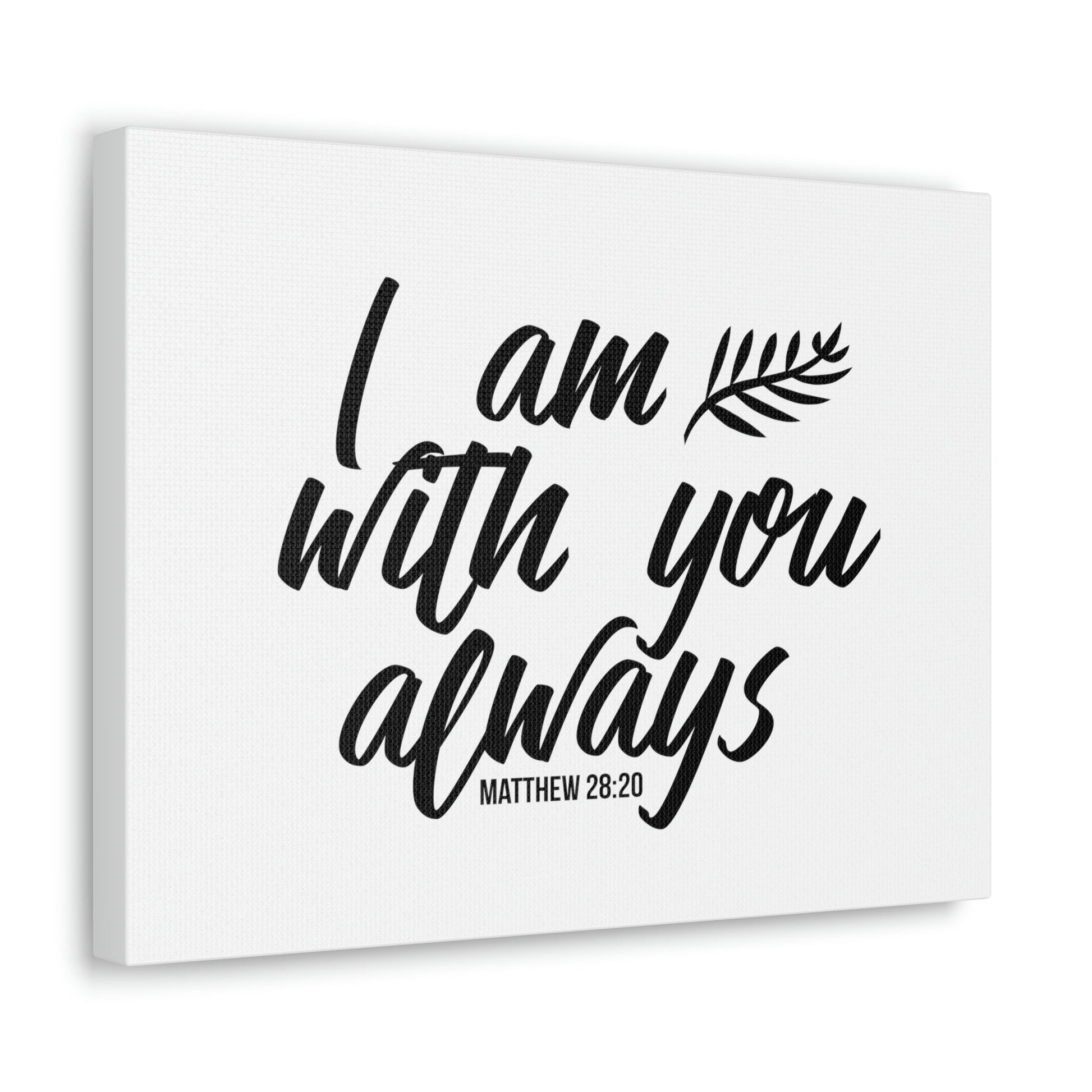 With You Matthew 28:20 Christian Wall Art Bible Verse Print Ready to Hang Unframed-Express Your Love Gifts