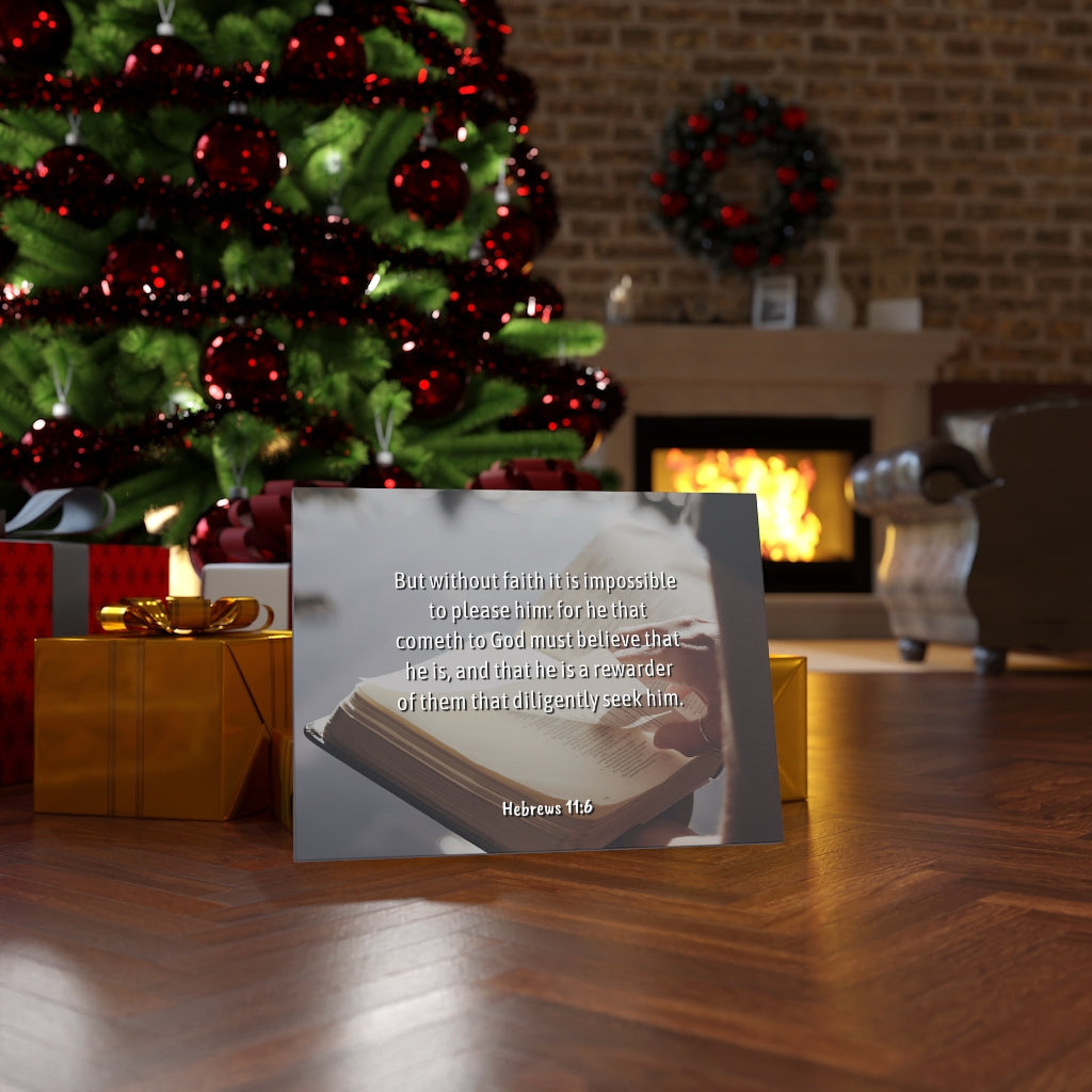 Without Faith Hebrews 11:6 Bible Verse Canvas Christian Wall Art Ready to Hang Unframed-Express Your Love Gifts