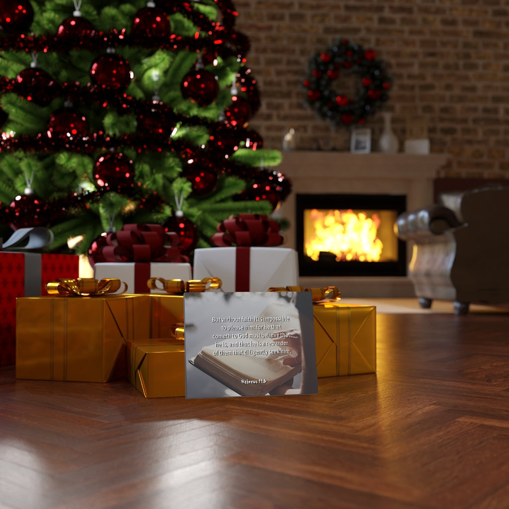 Without Faith Hebrews 11:6 Bible Verse Canvas Christian Wall Art Ready to Hang Unframed-Express Your Love Gifts