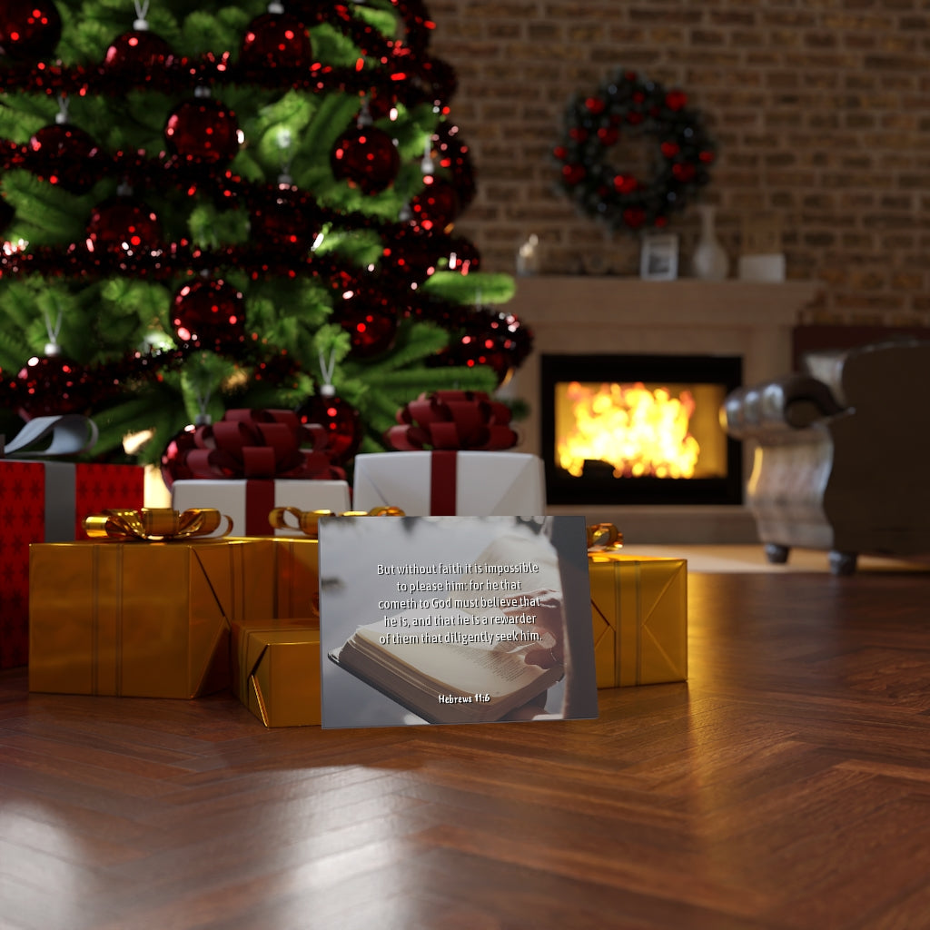 Without Faith Hebrews 11:6 Bible Verse Canvas Christian Wall Art Ready to Hang Unframed-Express Your Love Gifts