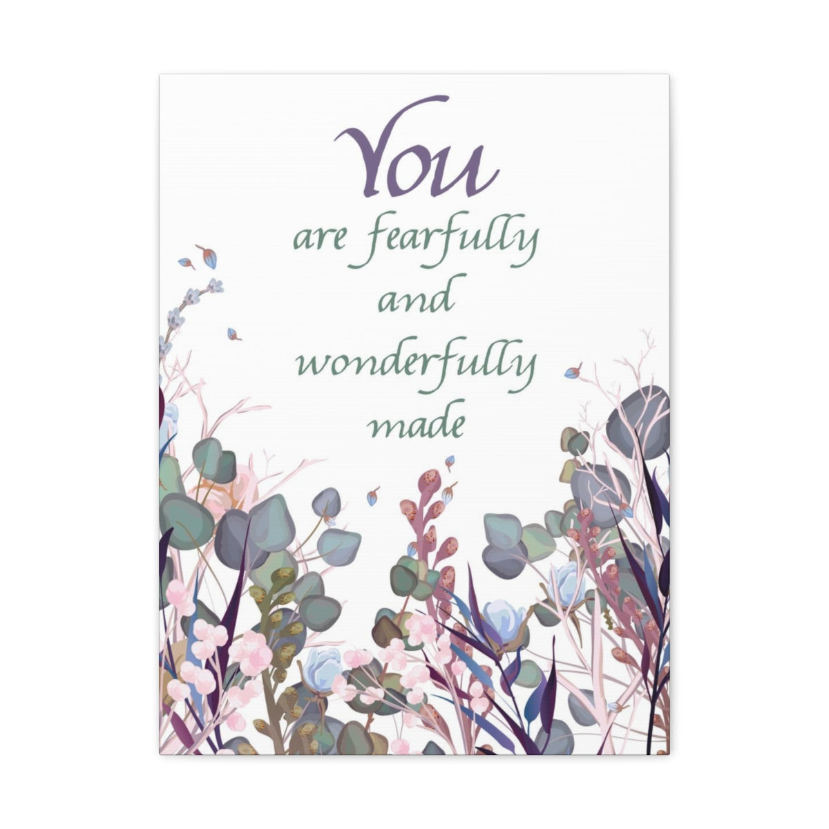 Wonderfully Made Psalm 139:14 Christian Wall Art Bible Verse Print Ready to Hang Unframed-Express Your Love Gifts