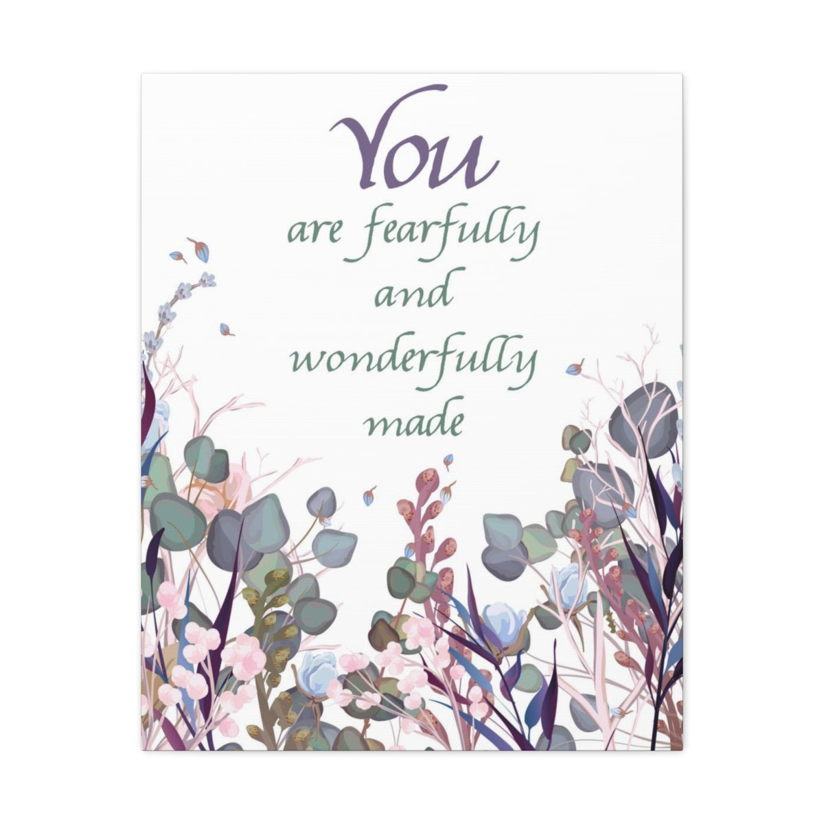 Wonderfully Made Psalm 139:14 Christian Wall Art Bible Verse Print Ready to Hang Unframed-Express Your Love Gifts