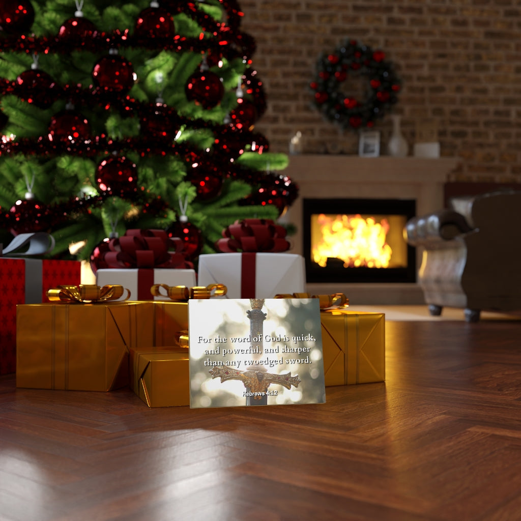 Word Of God Hebrews 4:12 Bible Verse Canvas Christian Wall Art Ready to Hang Unframed-Express Your Love Gifts