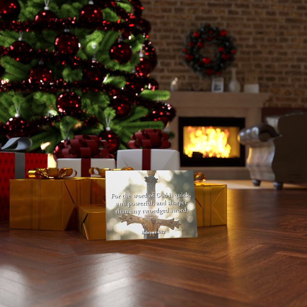 Word Of God Hebrews 4:12 Bible Verse Canvas Christian Wall Art Ready to Hang Unframed-Express Your Love Gifts