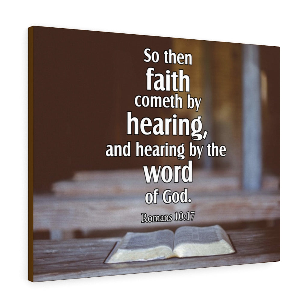 Word of God Romans 10:17Christian Home Decor Bible Art Unframed-Express Your Love Gifts