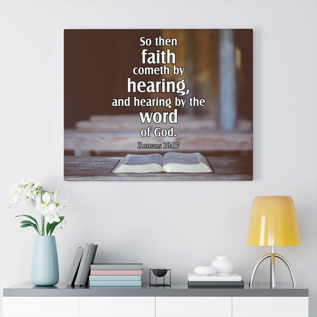 Scripture Walls Word of God Romans 10:17Christian Home Decor Bible Art Unframed-Express Your Love Gifts