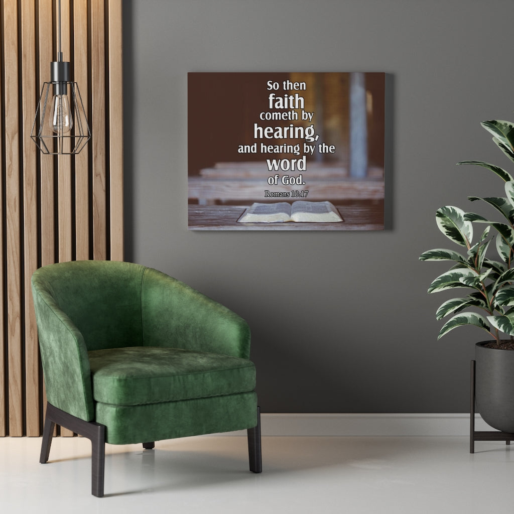 Scripture Walls Word of God Romans 10:17Christian Home Decor Bible Art Unframed-Express Your Love Gifts