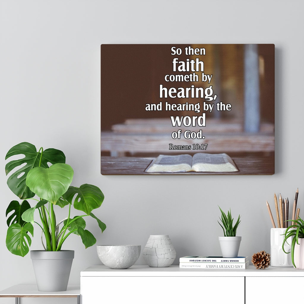 Scripture Walls Word of God Romans 10:17Christian Home Decor Bible Art Unframed-Express Your Love Gifts