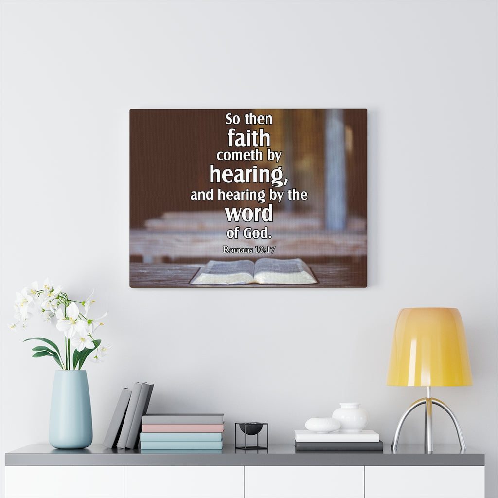 Scripture Walls Word of God Romans 10:17Christian Home Decor Bible Art Unframed-Express Your Love Gifts