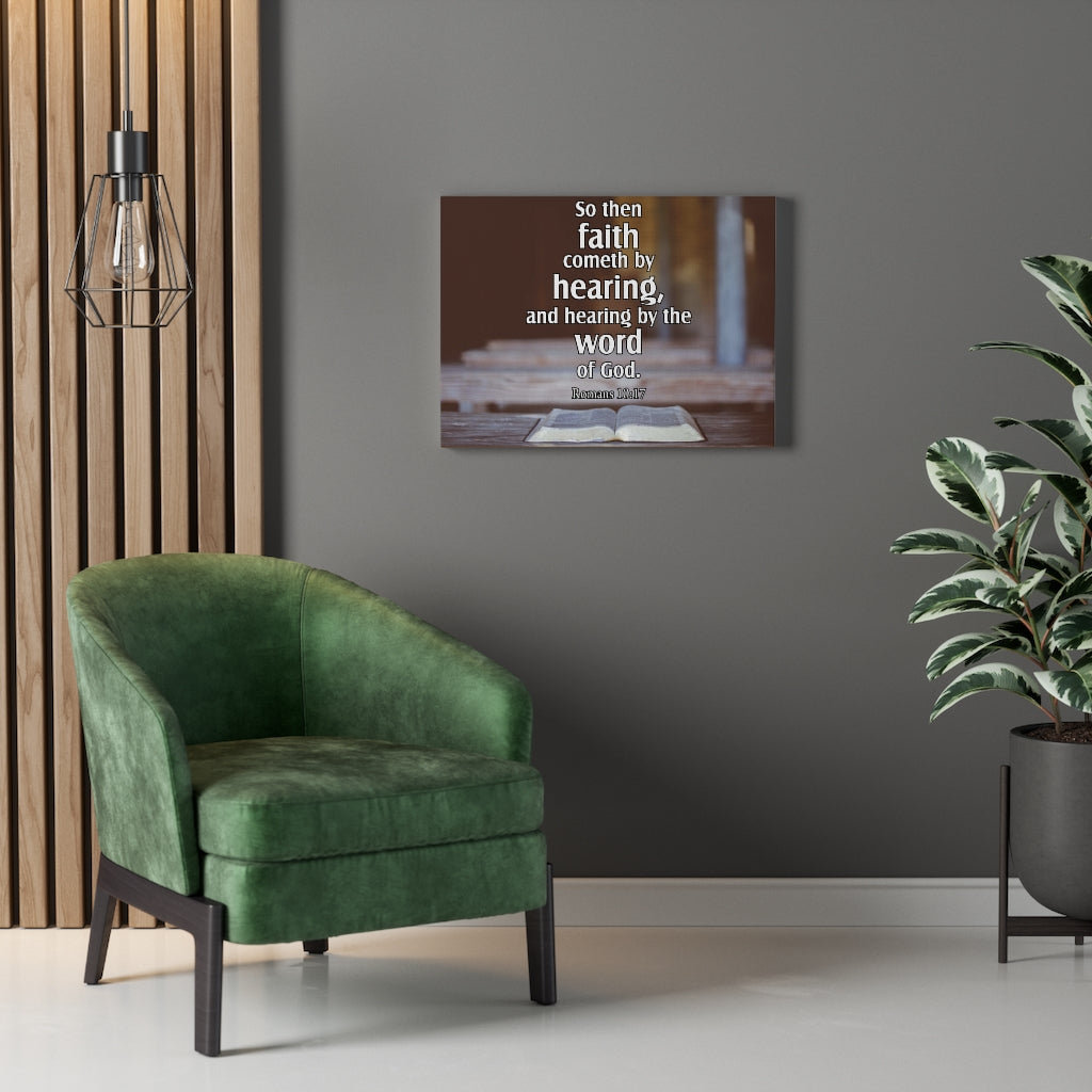 Scripture Walls Word of God Romans 10:17Christian Home Decor Bible Art Unframed-Express Your Love Gifts