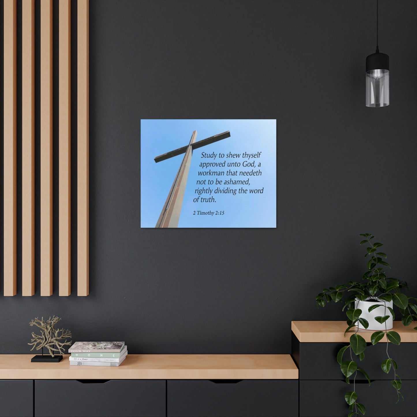 Scripture Walls Word of Truth 2 Timothy 2:15 Bible Verse Canvas Christian Wall Art Ready to Hang Unframed-Express Your Love Gifts