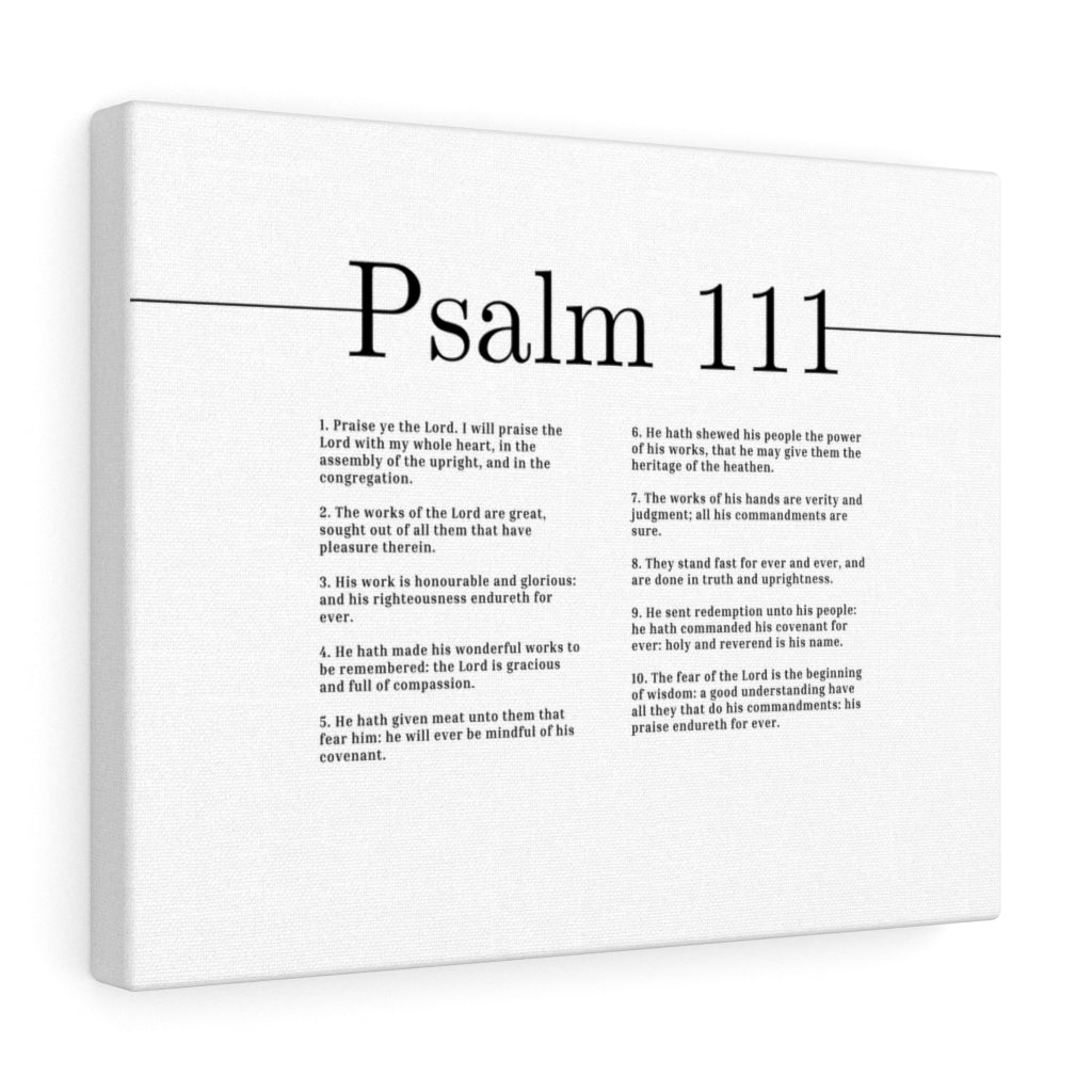 Works Of The Lord Psalm 111 Bible Verse Canvas Christian Wall Art Ready to Hang Unframed-Express Your Love Gifts