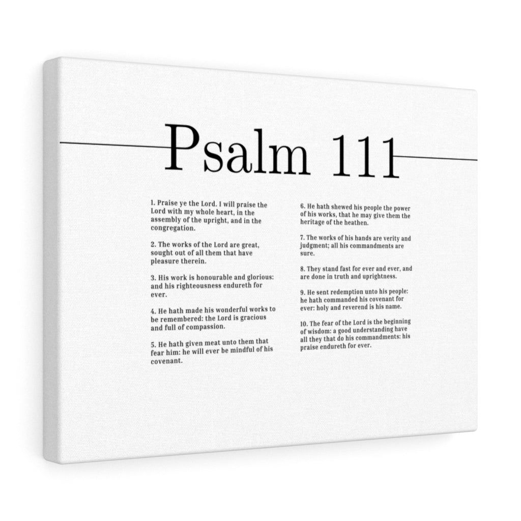 Works Of The Lord Psalm 111 Bible Verse Canvas Christian Wall Art Ready to Hang Unframed-Express Your Love Gifts