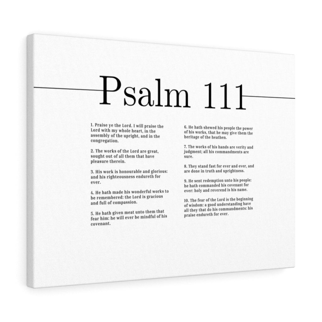 Works Of The Lord Psalm 111 Bible Verse Canvas Christian Wall Art Ready to Hang Unframed-Express Your Love Gifts
