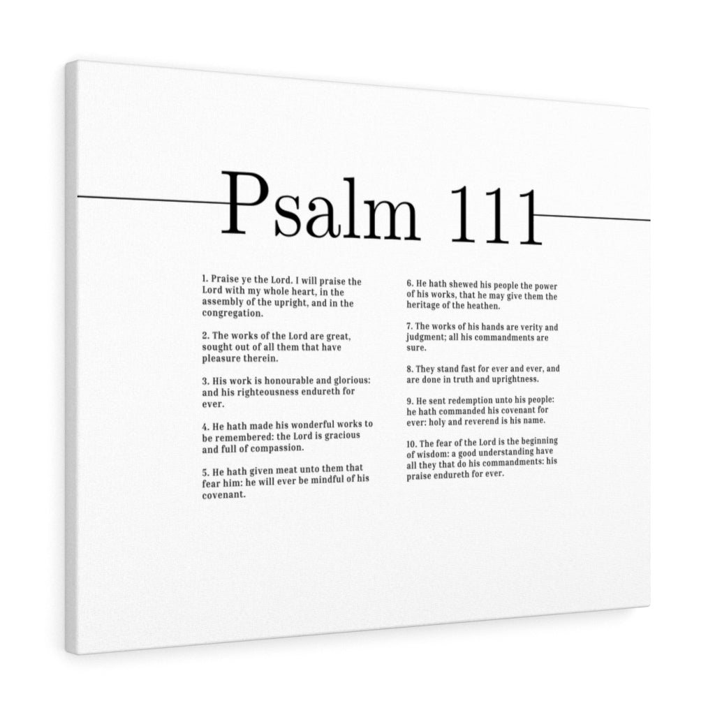 Works Of The Lord Psalm 111 Bible Verse Canvas Christian Wall Art Ready to Hang Unframed-Express Your Love Gifts