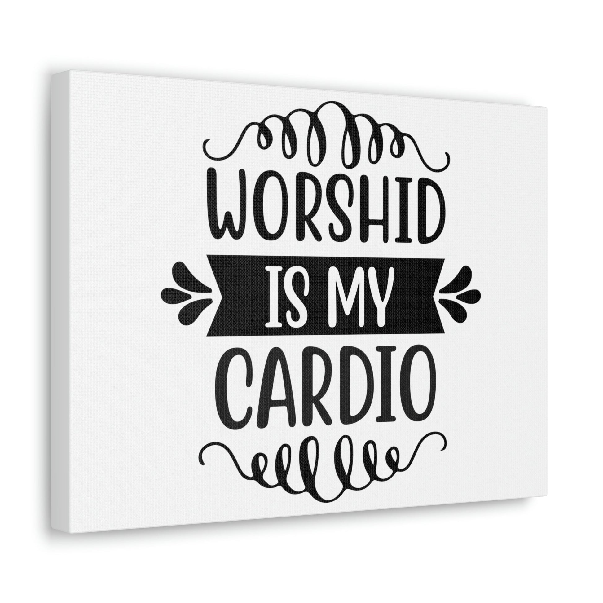 Scripture Walls Worship Is My Cardio Exodus 23:25 Christian Wall Art Print Ready to Hang Unframed-Express Your Love Gifts