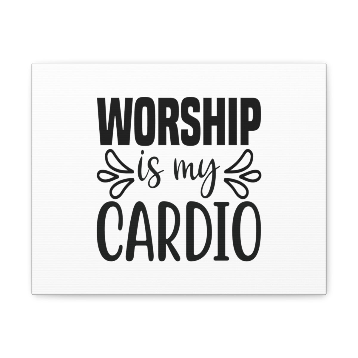Worship Is My Cardio John 4:24 Christian Wall Art Bible Verse Print Ready to Hang Unframed-Express Your Love Gifts