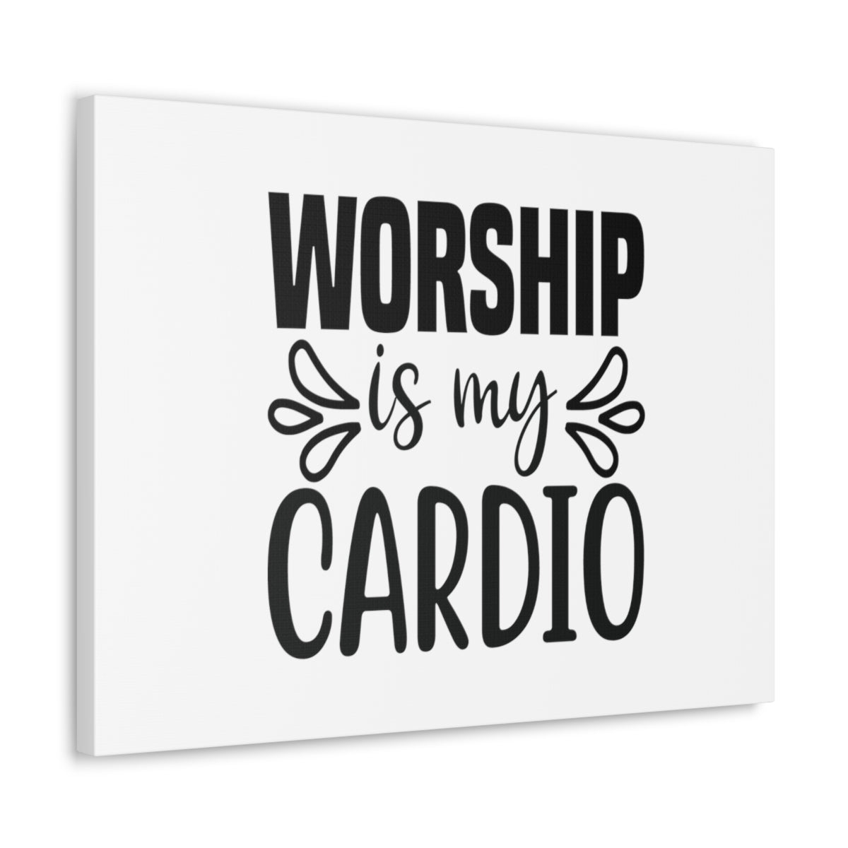 Worship Is My Cardio John 4:24 Christian Wall Art Bible Verse Print Ready to Hang Unframed-Express Your Love Gifts