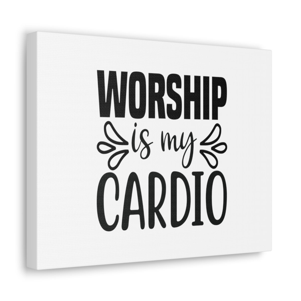 Worship Is My Cardio John 4:24 Christian Wall Art Bible Verse Print Ready to Hang Unframed-Express Your Love Gifts