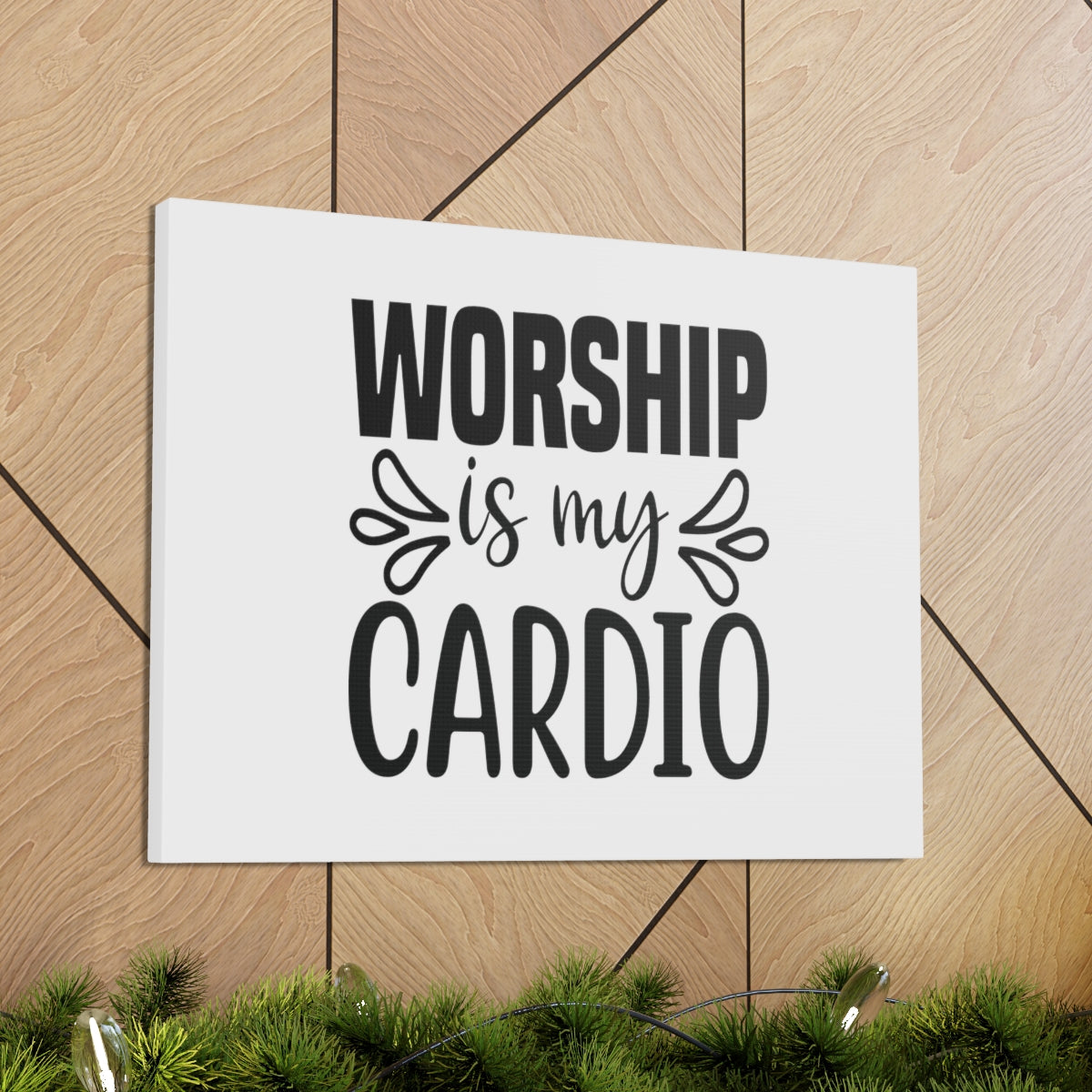 Worship Is My Cardio John 4:24 Christian Wall Art Bible Verse Print Ready to Hang Unframed-Express Your Love Gifts