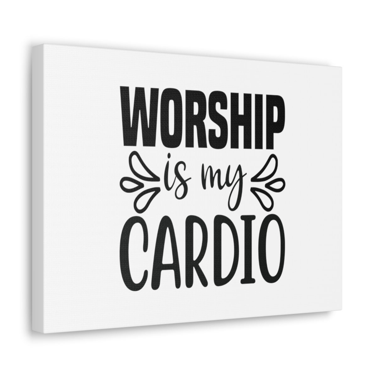 Worship Is My Cardio John 4:24 Christian Wall Art Bible Verse Print Ready to Hang Unframed-Express Your Love Gifts