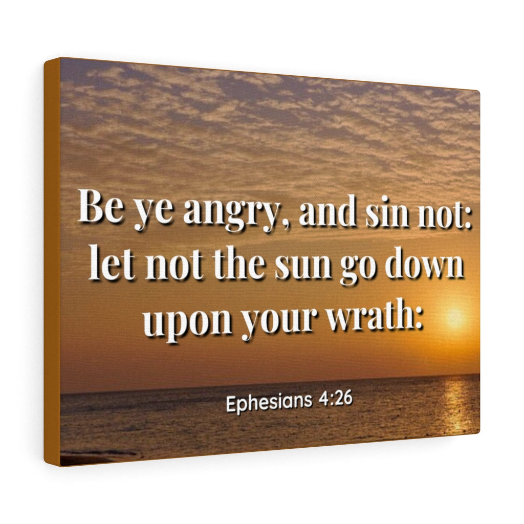 Wrath Ephesians 4:26 Bible Verse Canvas Christian Wall Art Ready to Hang Unframed-Express Your Love Gifts