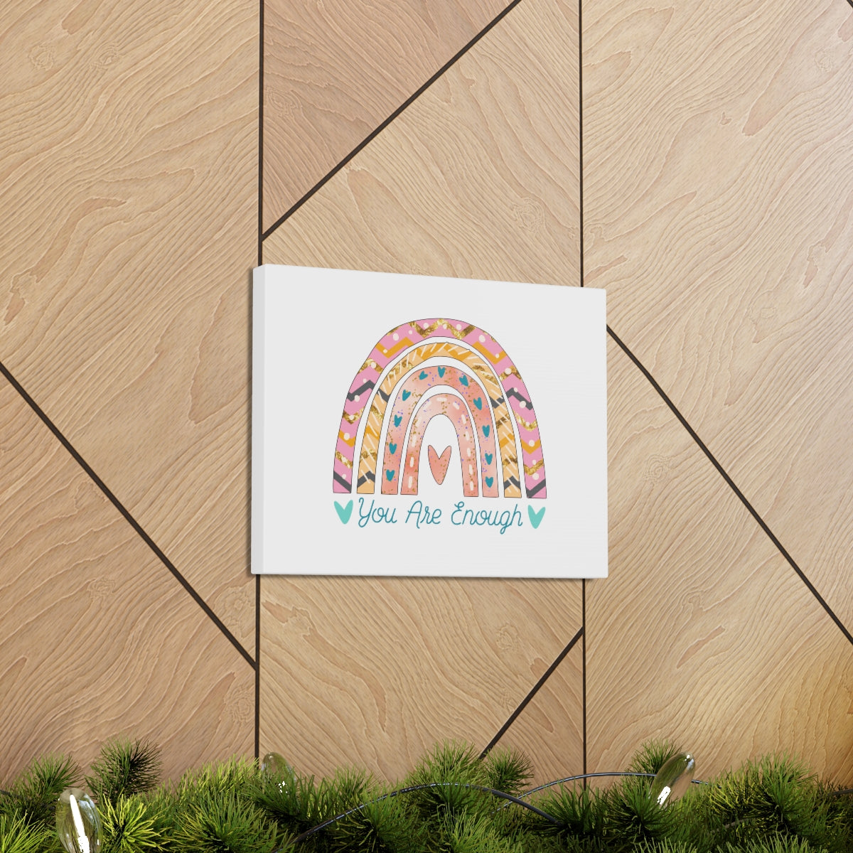 You Are Enough Rainbow 1 Corinthians 6:20 Christian Wall Art Bible Verse Print Ready to Hang Unframed-Express Your Love Gifts
