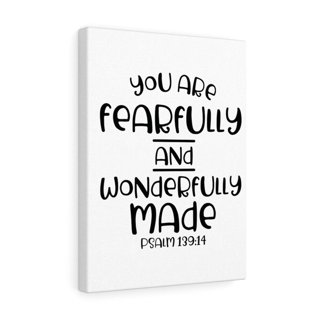 Scripture Walls You Are Fearfully Psalm 139:14 Bible Verse Canvas Christian Wall Art Ready to Hang Unframed-Express Your Love Gifts