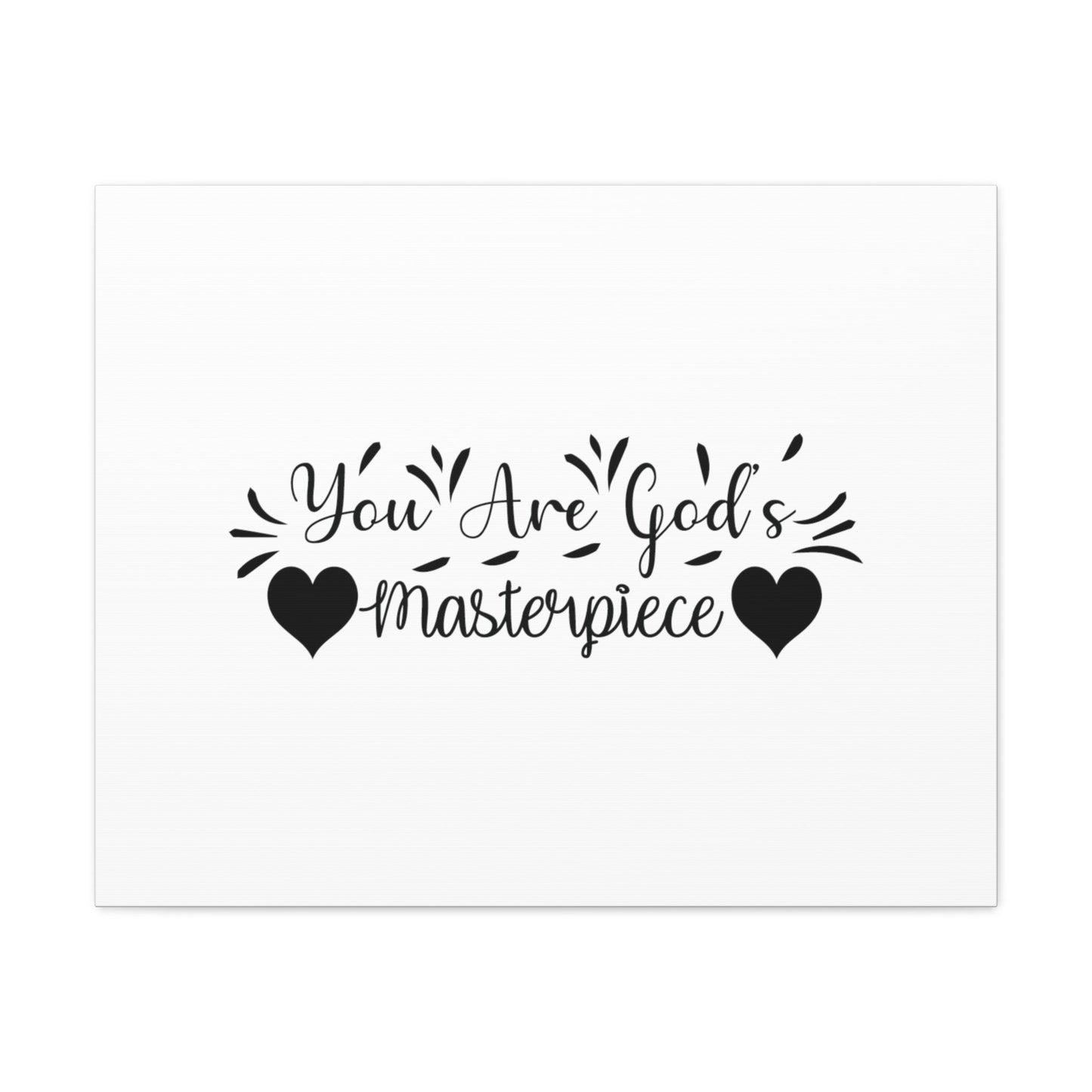 You Are God's Masterpiece Ephesians 2:10 Heart Christian Wall Art Bible Verse Print Ready to Hang Unframed-Express Your Love Gifts