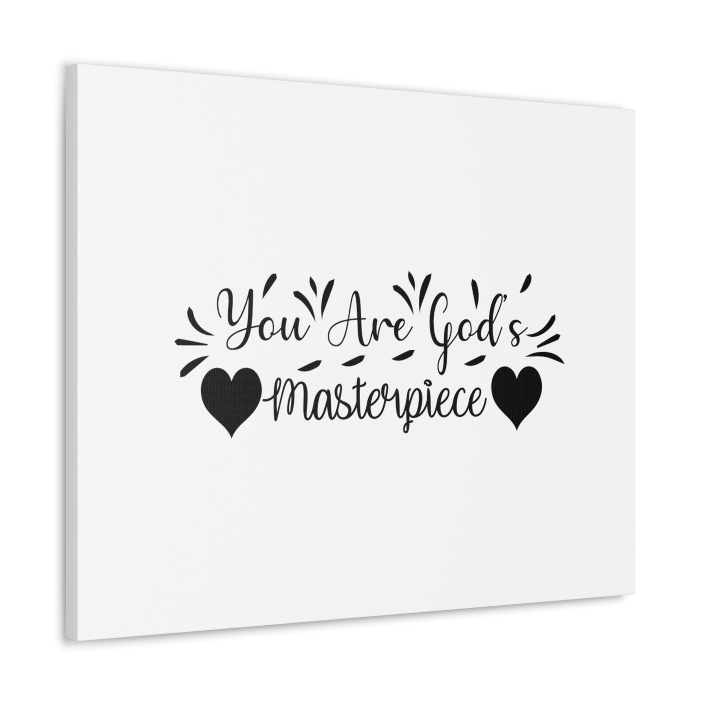 You Are God's Masterpiece Ephesians 2:10 Heart Christian Wall Art Bible Verse Print Ready to Hang Unframed-Express Your Love Gifts