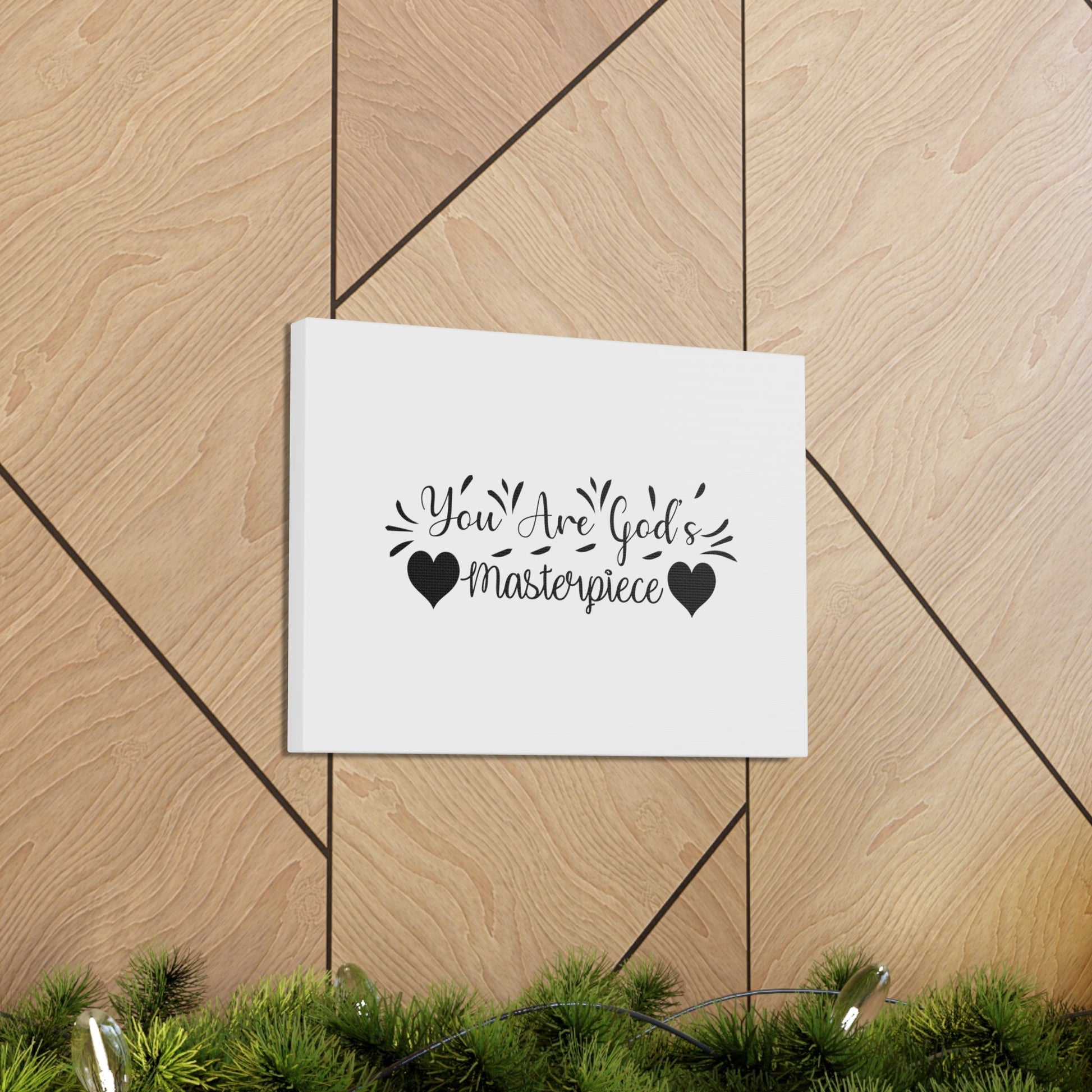 You Are God's Masterpiece Ephesians 2:10 Heart Christian Wall Art Bible Verse Print Ready to Hang Unframed-Express Your Love Gifts