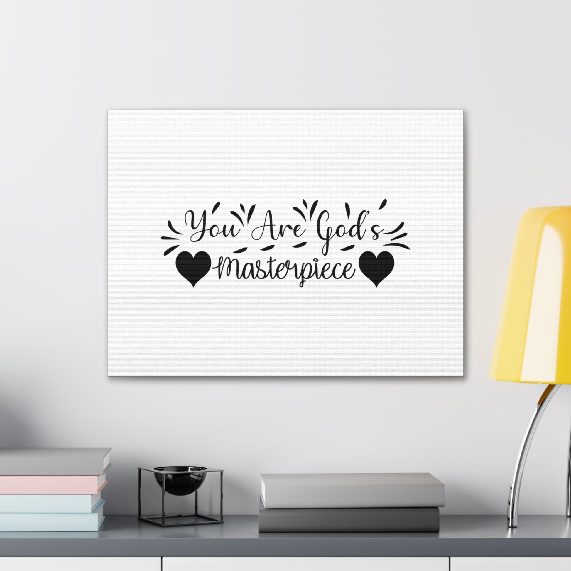 You Are God's Masterpiece Ephesians 2:10 Heart Christian Wall Art Bible Verse Print Ready to Hang Unframed-Express Your Love Gifts