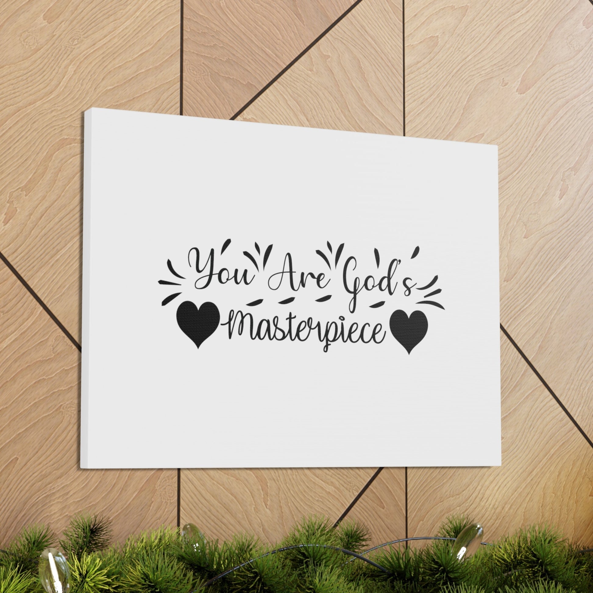 You Are God's Masterpiece Ephesians 2:10 Heart Christian Wall Art Bible Verse Print Ready to Hang Unframed-Express Your Love Gifts