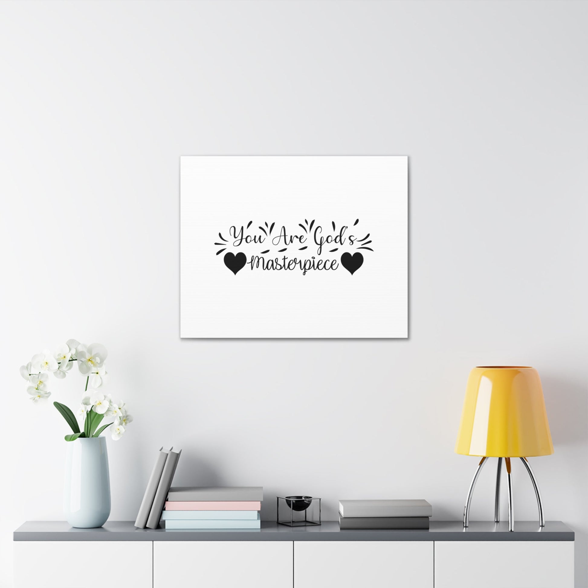You Are God's Masterpiece Ephesians 2:10 Heart Christian Wall Art Bible Verse Print Ready to Hang Unframed-Express Your Love Gifts