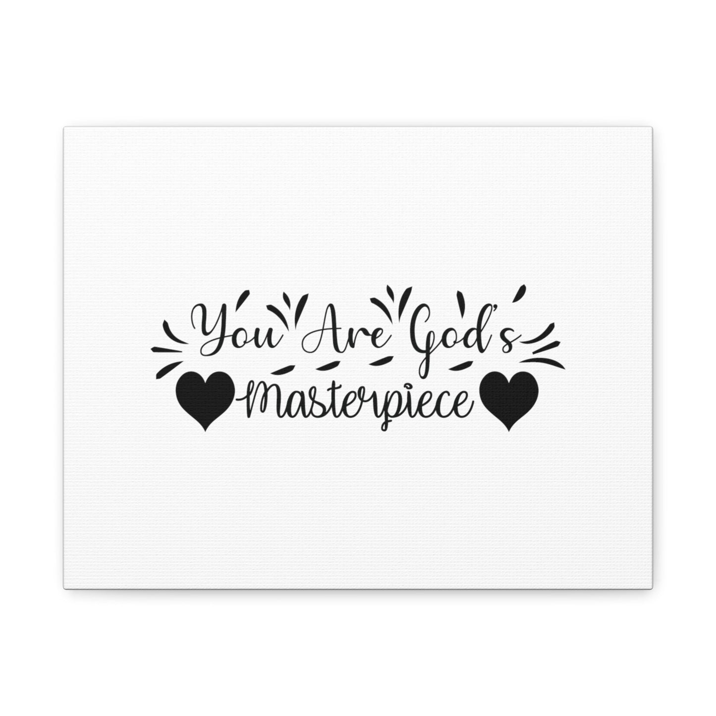 You Are God's Masterpiece Ephesians 2:10 Heart Christian Wall Art Bible Verse Print Ready to Hang Unframed-Express Your Love Gifts