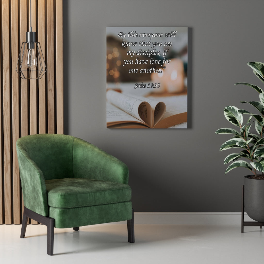Scripture Walls You Are My Disciples John 13:35 Christian Home Decor Bible Art Unframed-Express Your Love Gifts