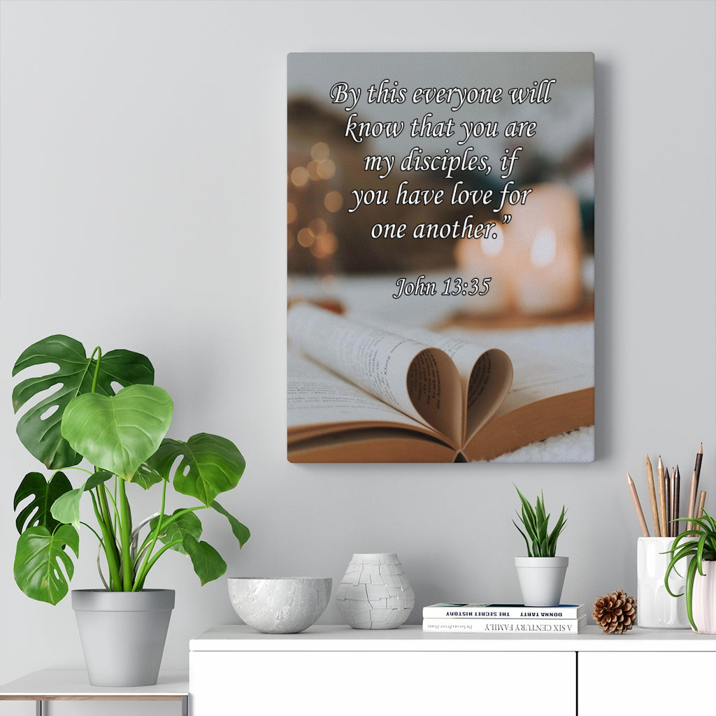Scripture Walls You Are My Disciples John 13:35 Christian Home Decor Bible Art Unframed-Express Your Love Gifts