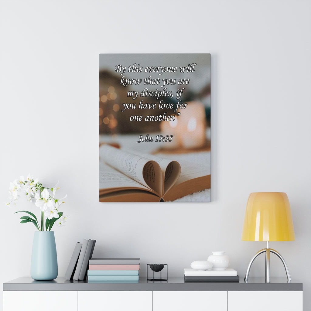 Scripture Walls You Are My Disciples John 13:35 Christian Home Decor Bible Art Unframed-Express Your Love Gifts