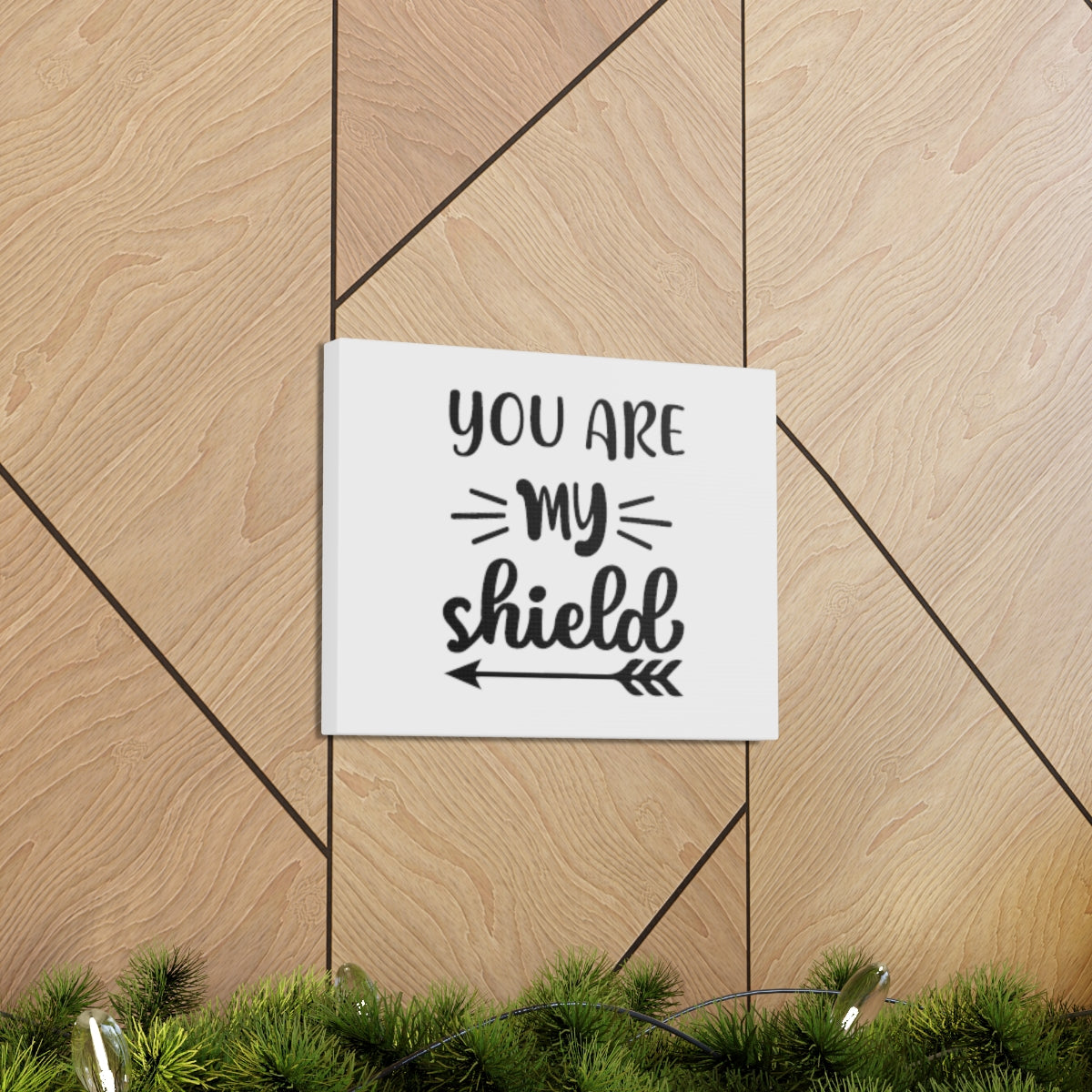 You Are My Shield Psalm 3:3 Arrow Christian Wall Art Bible Verse Print Ready to Hang Unframed-Express Your Love Gifts