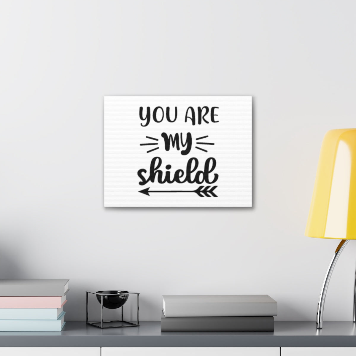 You Are My Shield Psalm 3:3 Arrow Christian Wall Art Bible Verse Print Ready to Hang Unframed-Express Your Love Gifts