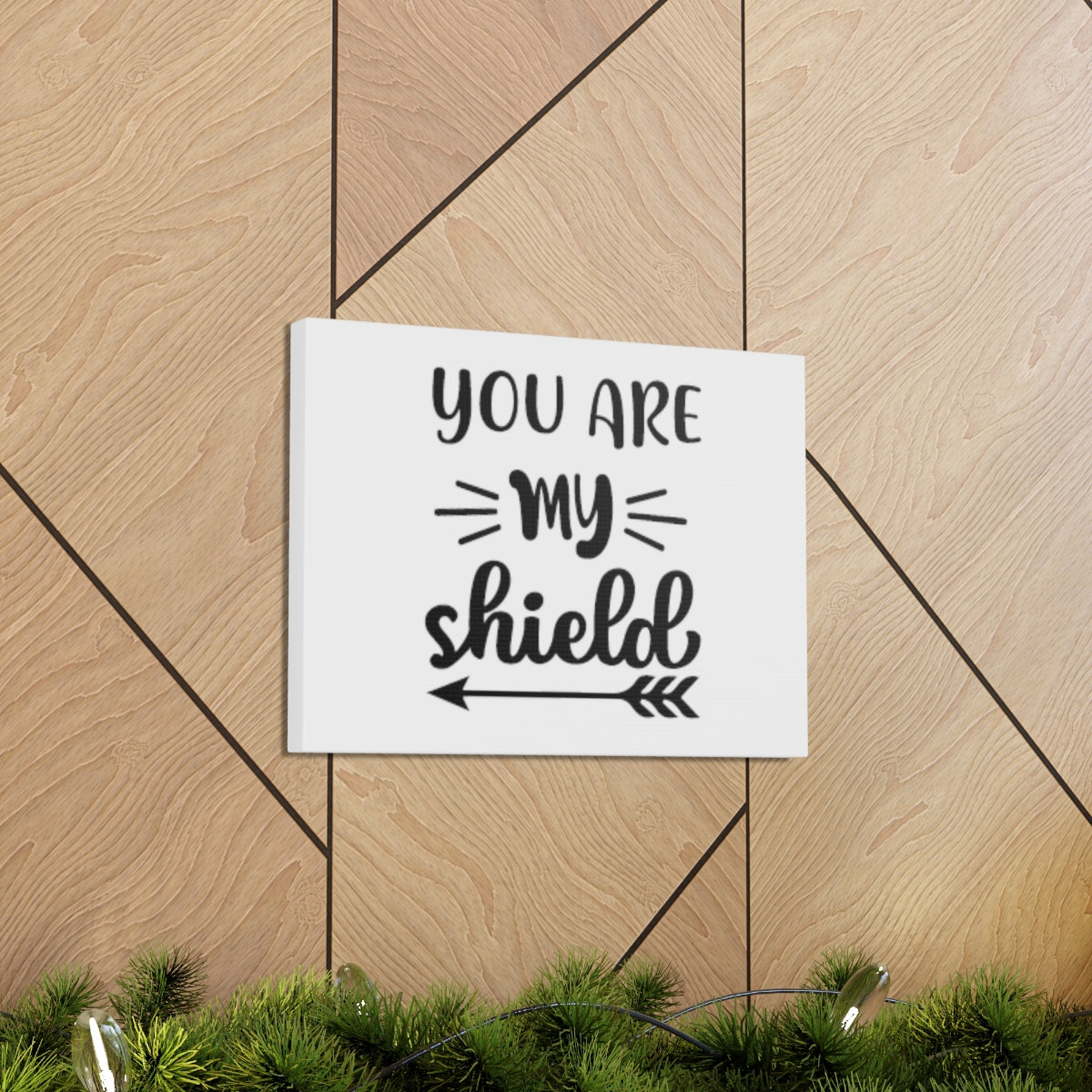 You Are My Shield Psalm 3:3 Arrow Christian Wall Art Bible Verse Print Ready to Hang Unframed-Express Your Love Gifts