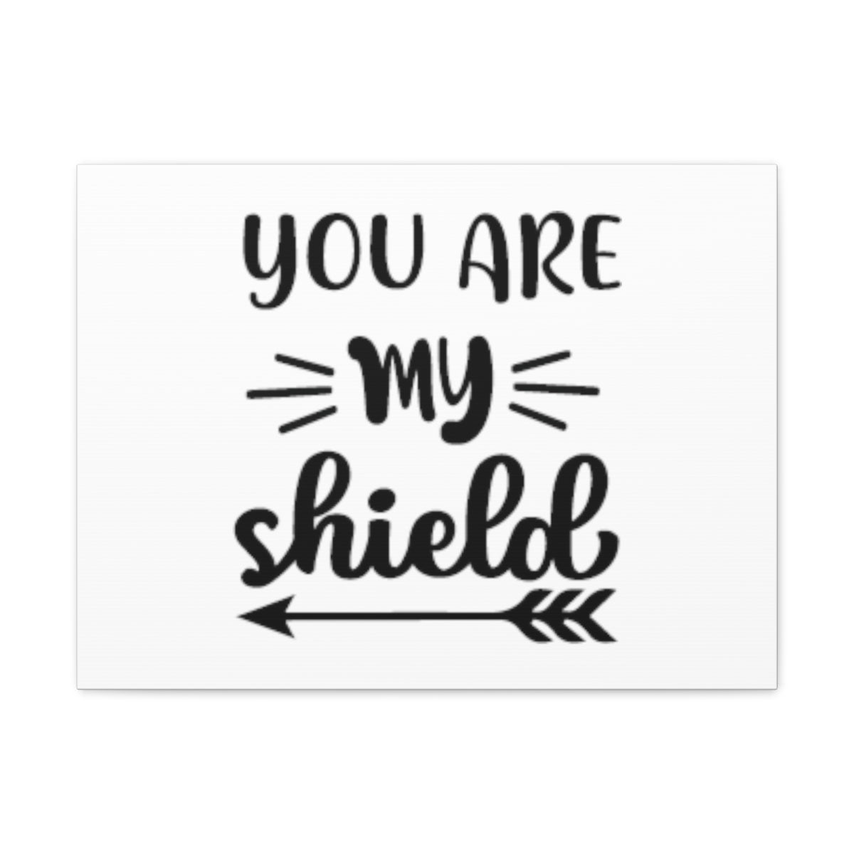 You Are My Shield Psalm 3:3 Arrow Christian Wall Art Bible Verse Print Ready to Hang Unframed-Express Your Love Gifts