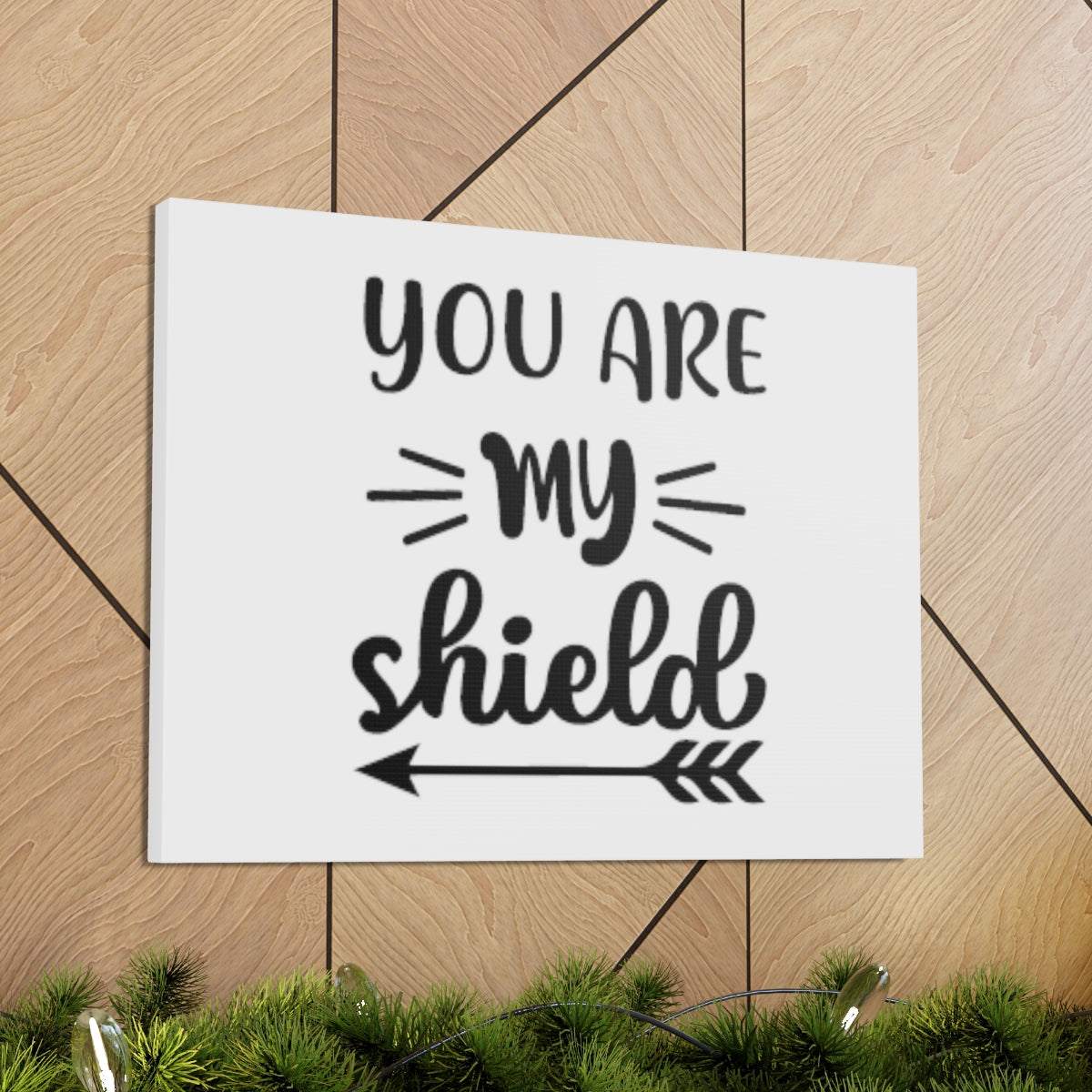 You Are My Shield Psalm 3:3 Arrow Christian Wall Art Bible Verse Print Ready to Hang Unframed-Express Your Love Gifts