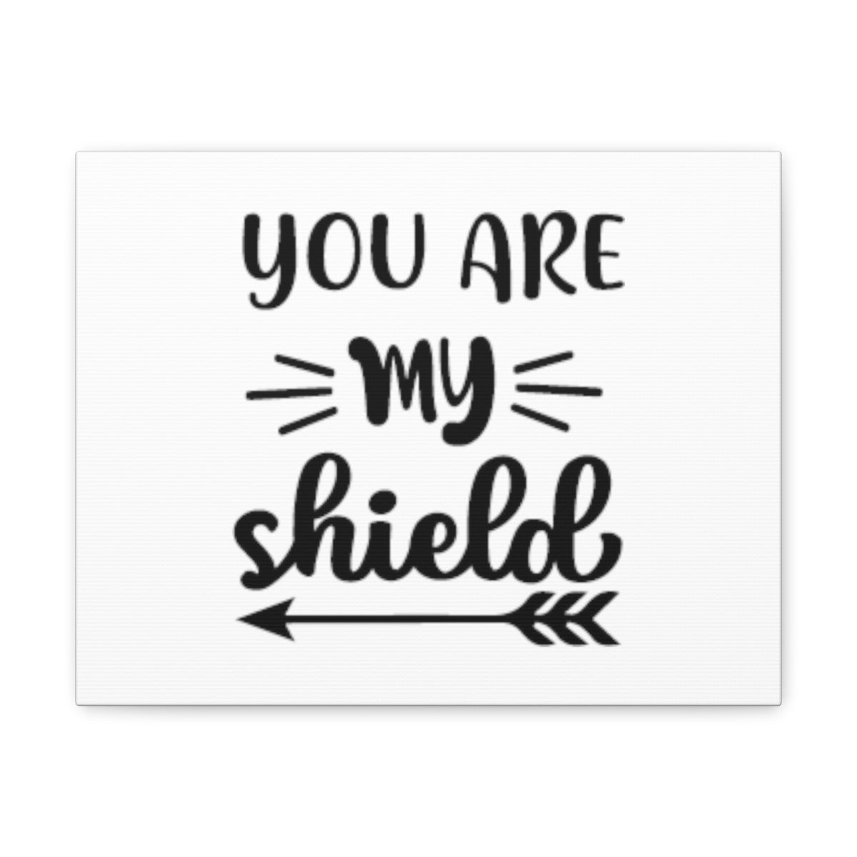 You Are My Shield Psalm 3:3 Arrow Christian Wall Art Bible Verse Print Ready to Hang Unframed-Express Your Love Gifts