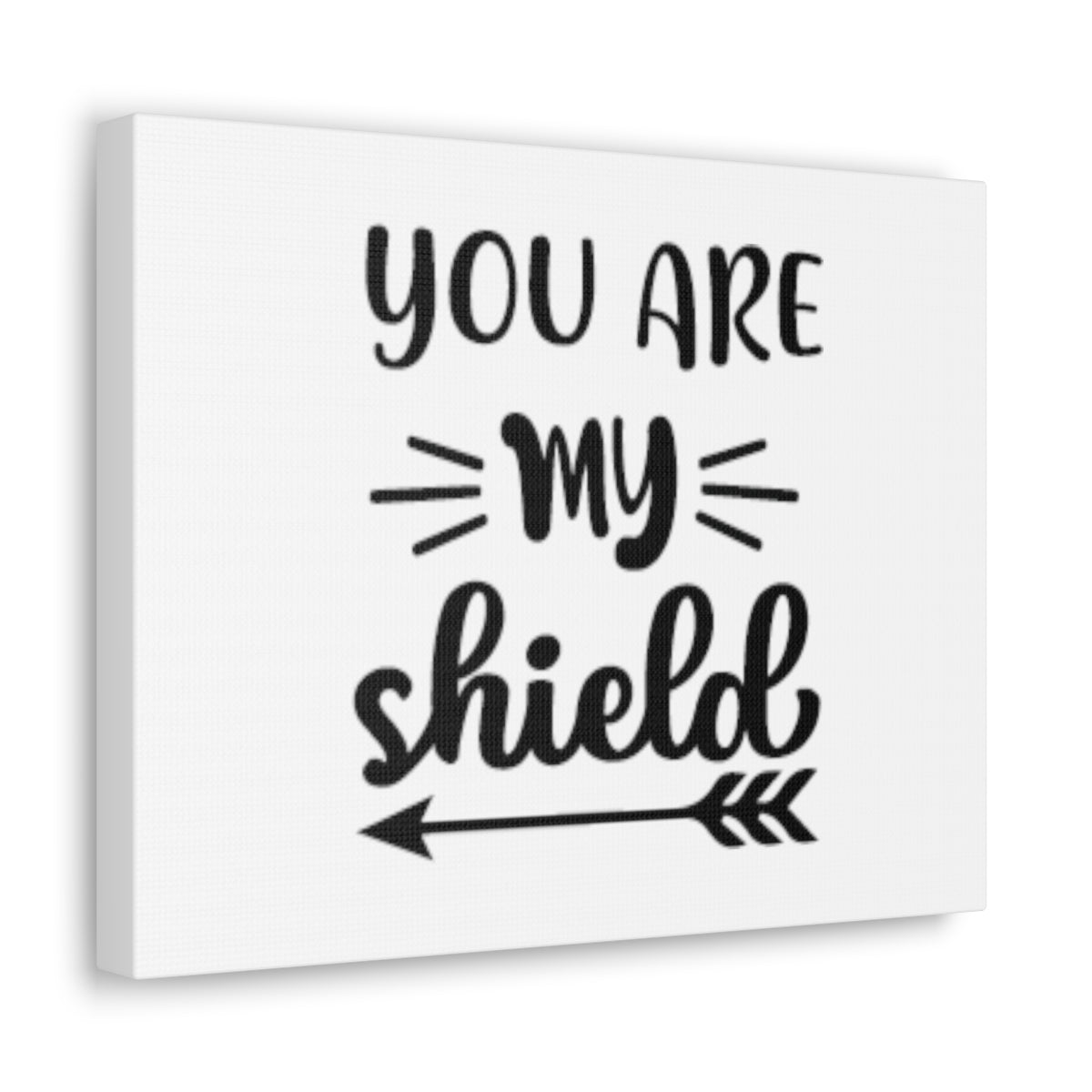 You Are My Shield Psalm 3:3 Arrow Christian Wall Art Bible Verse Print Ready to Hang Unframed-Express Your Love Gifts