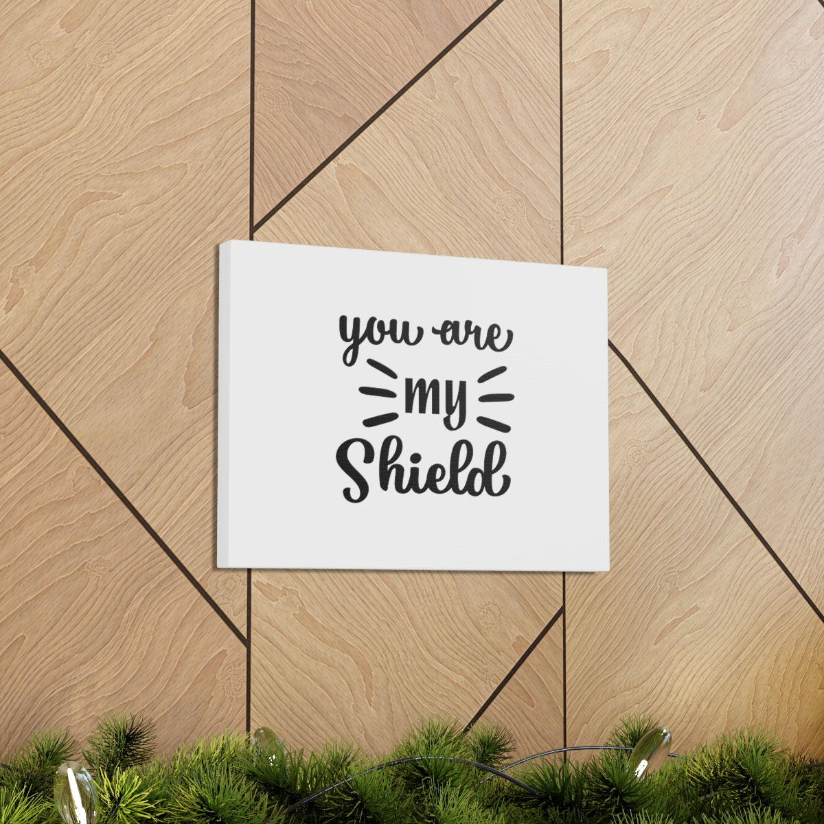 You Are My Shield Psalm 3:3 Christian Wall Art Bible Verse Print Ready to Hang Unframed-Express Your Love Gifts